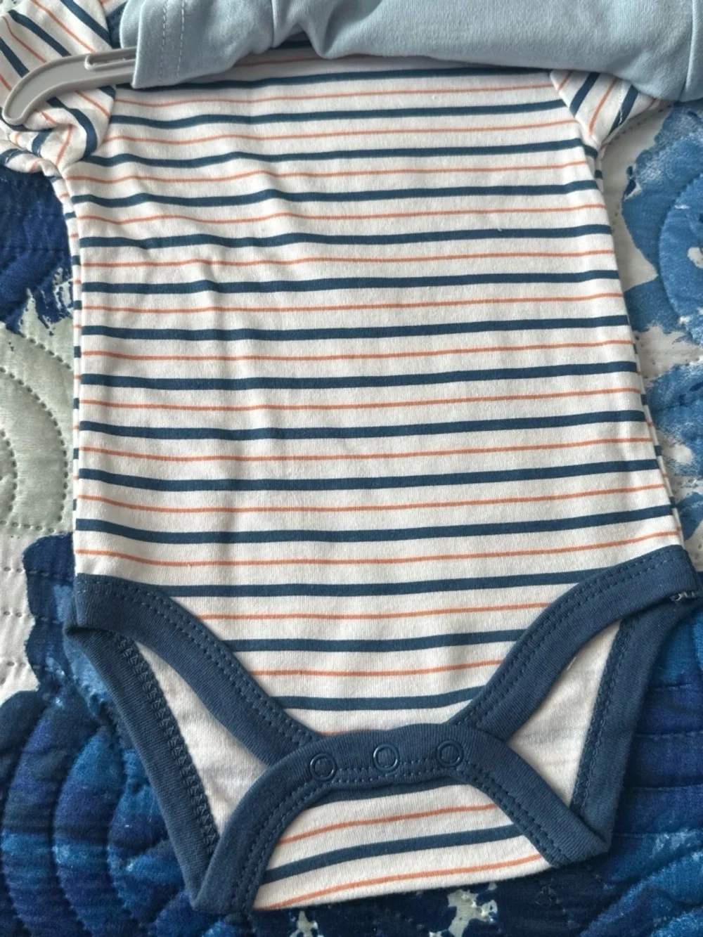 Blue Nautical Sailboat Baby One-Piece 3 pack